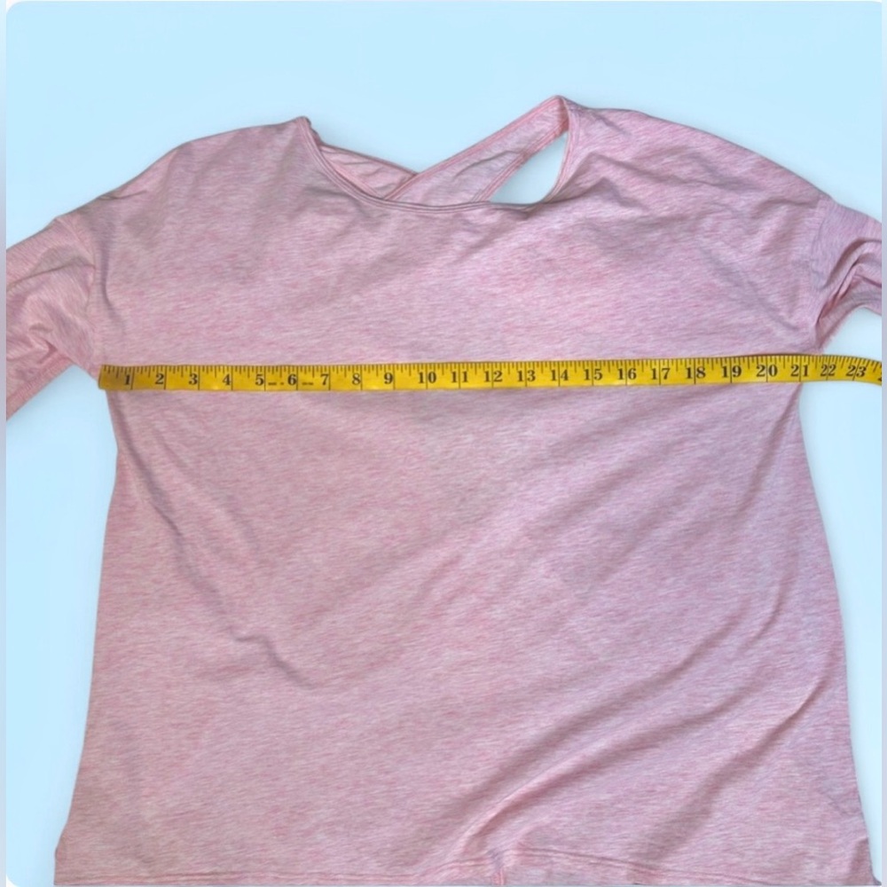 Pink Lululemon Back It Up Cut-Out Athletic/Yoga Top - Picture 8 of 14
